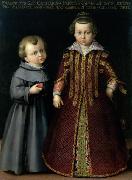 Cristofano Allori Portrait of Francesco and Caterina Medici painting